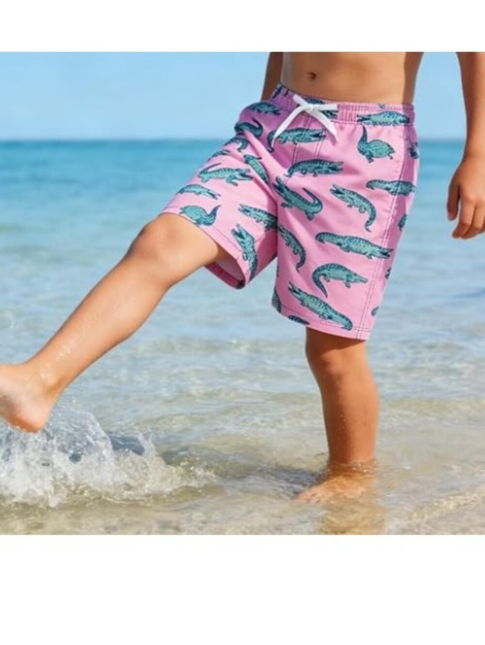 Boys Swim Compression Liner Shorts Quick Dry Bathing Suit with Boxer Pink